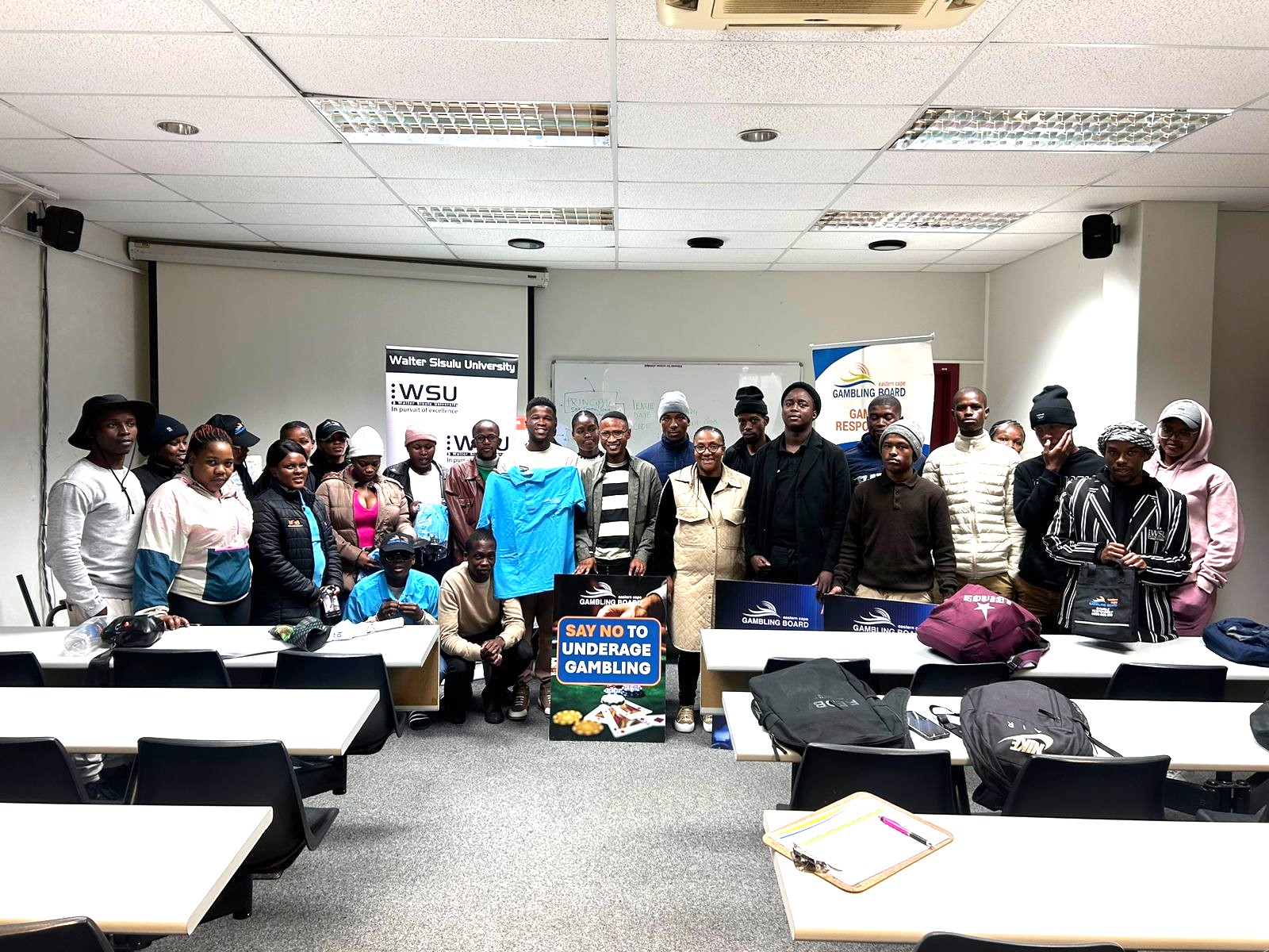 Eastern Cape Gambling Board visits WSU BUffalo city Campus students to raise awareness on the dangers of gambling EASTERN CAPE GAMBLING BOARD ENGAGE WSU STUDENTS TO RAISE AWARENESS ON GAMBLING ADDICTION