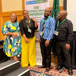 WALTER SISULU RESEARCHERS FLY THE FLAG FOR AFRICAN INNOVATION AT INTERNATIONAL NAMIBIA CONFERENCE