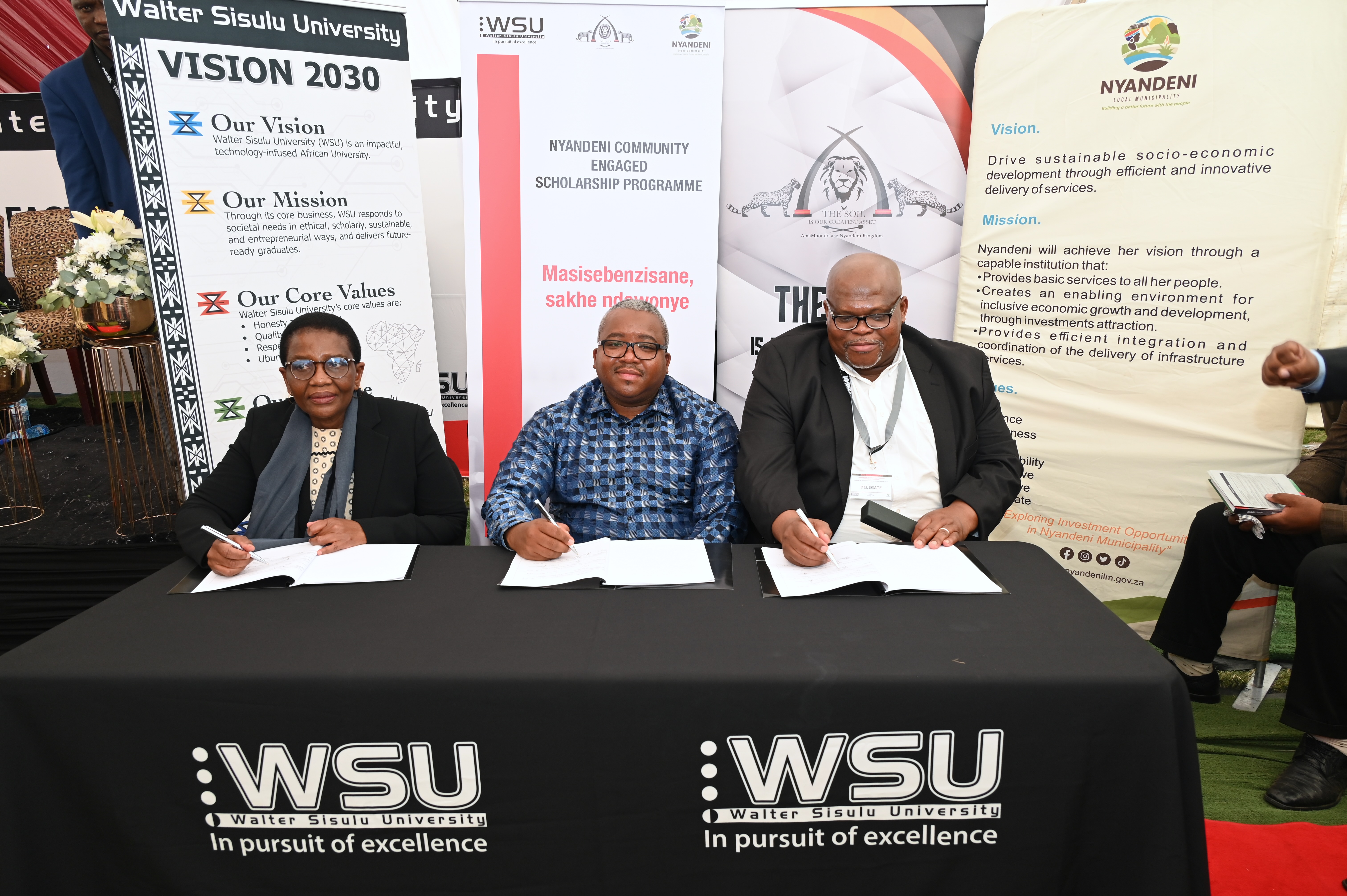 WSU Nyandeni MoU signing