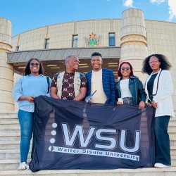 A SMALL WSU GROUP PARTICIPATES IN YOUTH SUMMIT ON LAND AND ECONOMIC FREEDOM